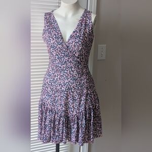 Pink Pattern Sleeveless Dress